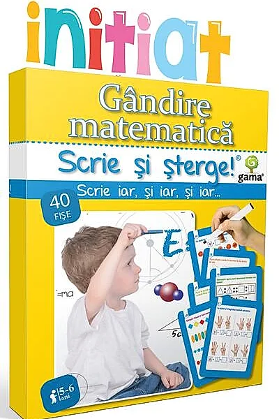 Gândire matematică. Scrie și șterge! Inițiat (5-6 ani)