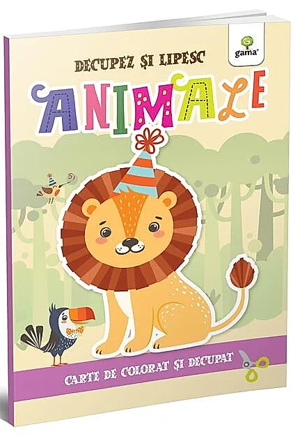 Animale. Colorez, decupez și lipesc!