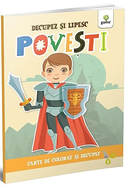 Povești. Colorez, decupez și lipesc!