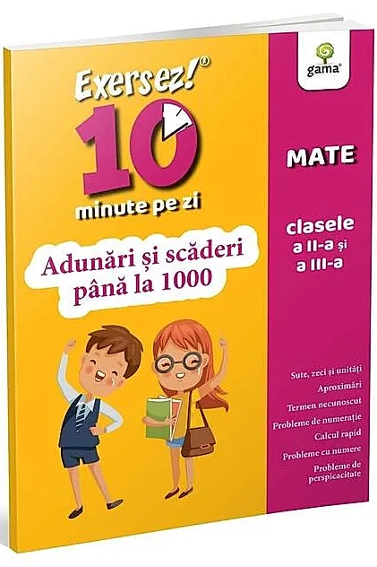 Adunări și scăderi până la 1000