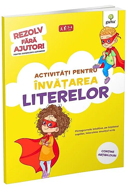 Activități pentru învățarea literelor (3-5 ani). Rezolv fără ajutor!