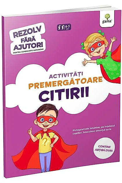 Activități premergătoare citirii (4-6 ani). Rezolv fără ajutor!