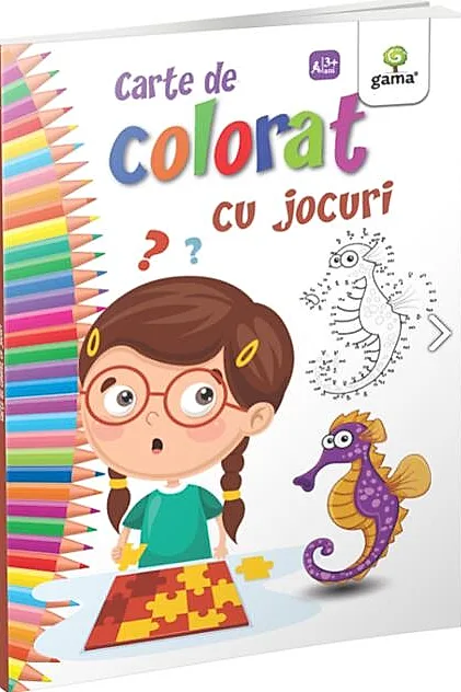 Carte de colorat cu jocuri