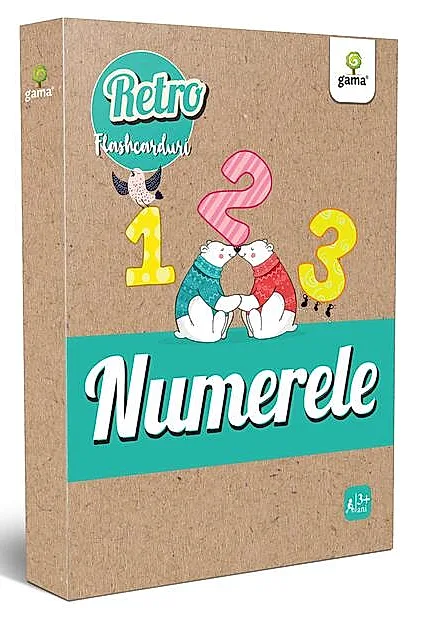 Numerele. Retro Flashcarduri