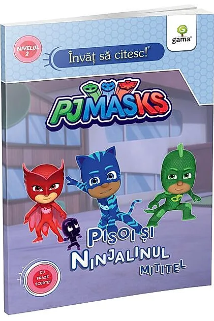 Pisoi și ninjalinul mititel. Învăț să citesc cu PJ Masks, Nivelul 2