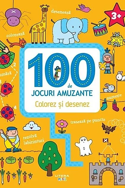 100 de jocuri amuzante. Colorez și desenez
