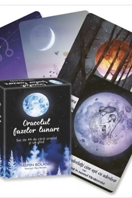 Oracolul fazelor lunare. Set de 44 de cărți oracol și un ghid