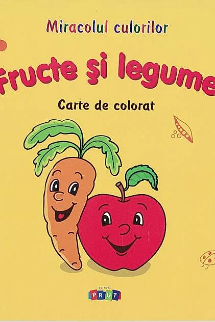 Fructe și legume. Carte de colorat
