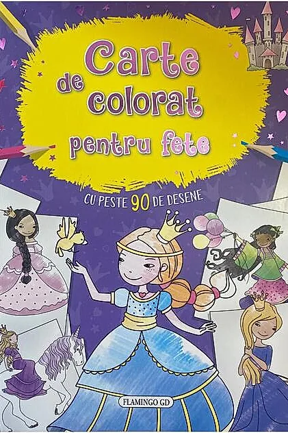 Carte de colorat pentru fete