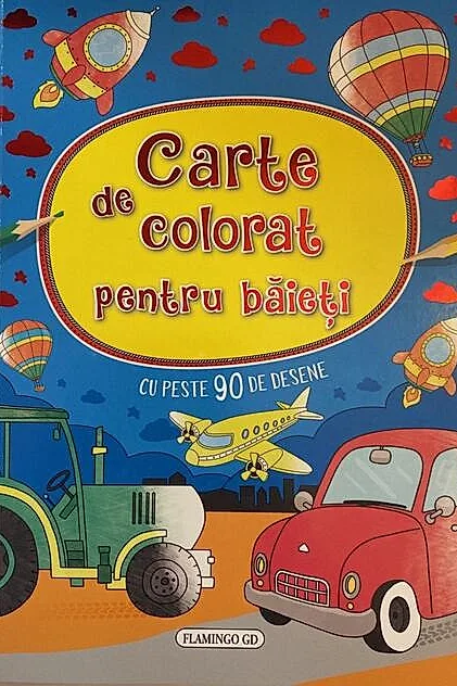 Carte de colorat pentru băieți