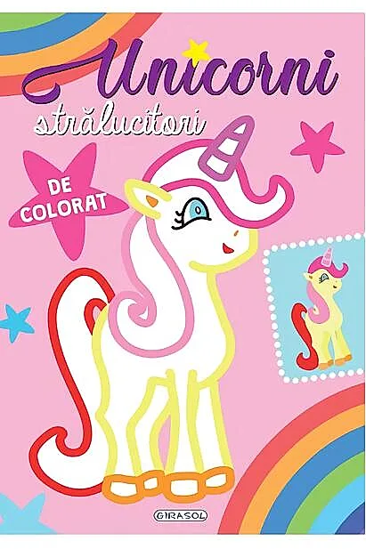 Unicorni strălucitori de colorat (Roz)
