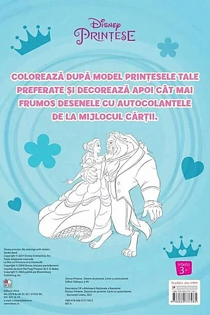 Disney. Prințese. Desene de poveste. Carte cu autocolante