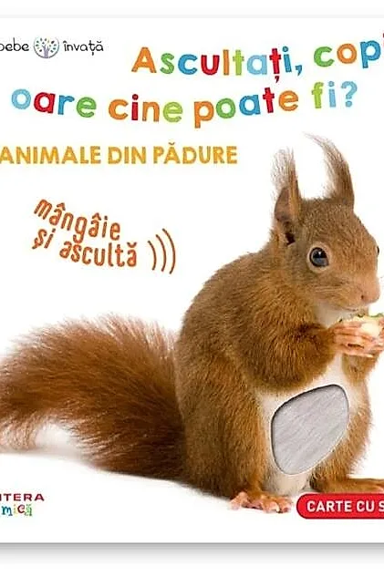 Bebe învață. Ascultați, copii, oare cine poate fi? Animale din padure