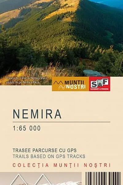 Munții Nemira. Hartă de drumeție