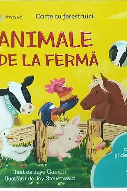 Bebe învață. Prima carte cu ferestruici. Animale de la fermă