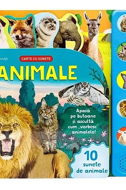 Bebe învață. Animale. Carte cu sunete