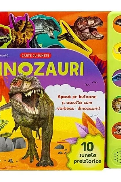 Bebe învață. Dinozauri. Carte cu sunete