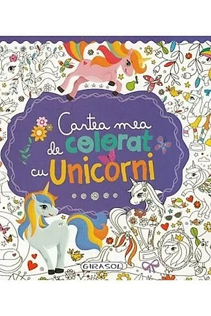 Cartea mea de colorat cu unicorni