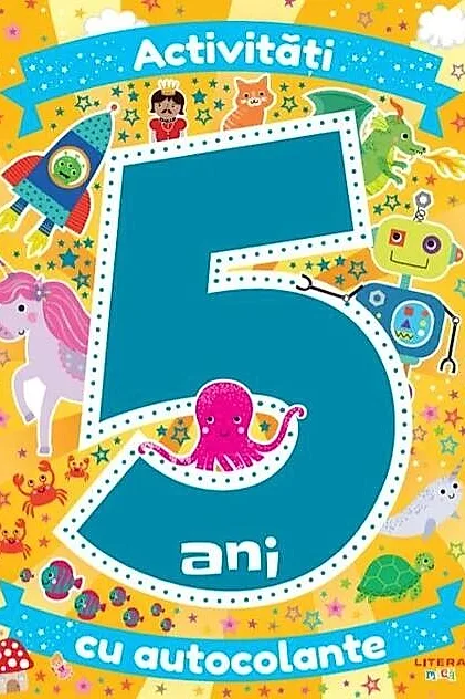 Activități cu autocolante la 5 ani