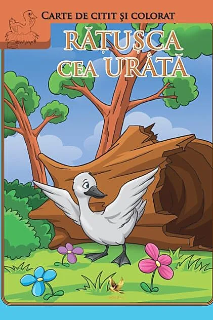 Rățușca cea urâtă. Carte de citit și colorat