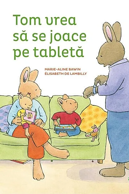 Tom vrea să se joace pe tabletă