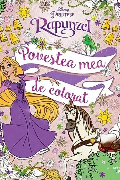 Disney. Prințese. Rapunzel. Povestea mea de colorat