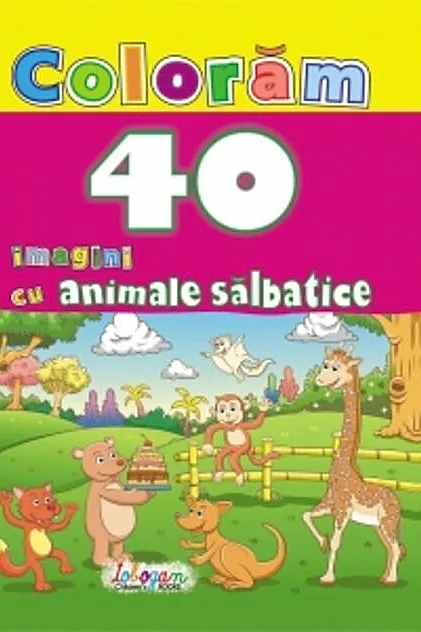 Colorăm. 40 imagini cu animale sălbatice