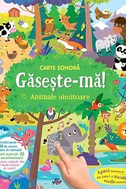 Carte sonoră. Găsește-mă! - Animale uimitoare