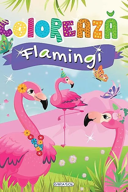 Colorează - Flamingi