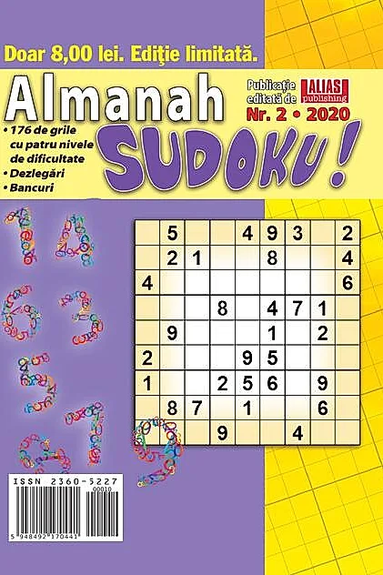 Almanah Sudoku Nr. 2/ 2022