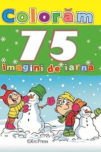 Colorăm 75 imagini de iarnă