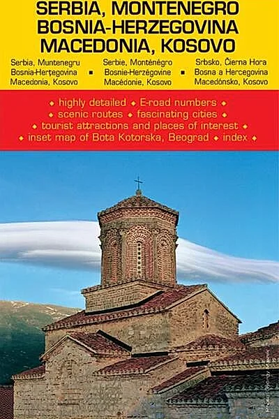 Hartă rutieră Serbia-Muntenegru