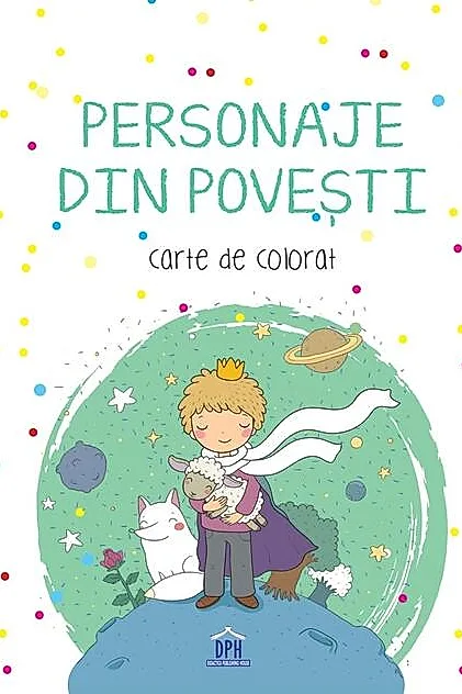 Personaje din povești. Carte de colorat