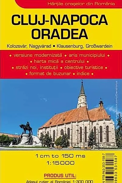 Hartă rutieră Cluj-Napoca - Oradea