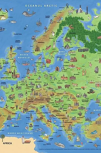 Planșă - Harta Europei