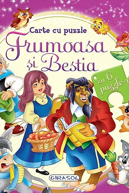Carte cu puzzle. Frumoasa și Bestia