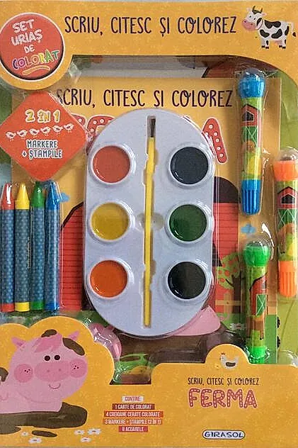 Scriu, citesc și colorez. Ferma