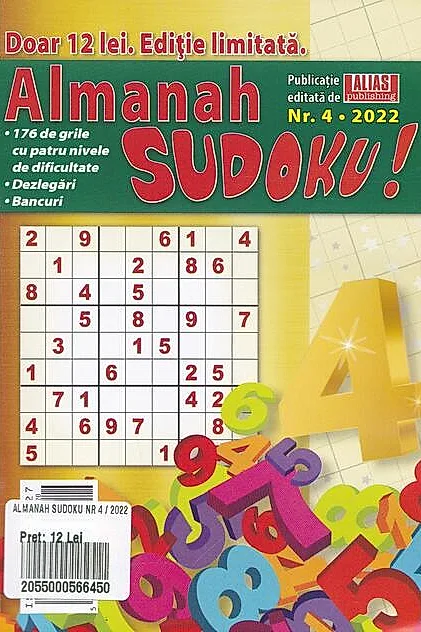 Almanah Sudoku Nr. 4/2022