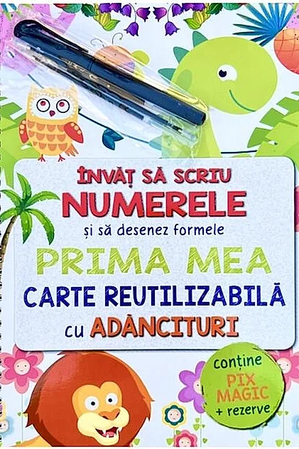 Învăț să scriu numerele și să desenez formele