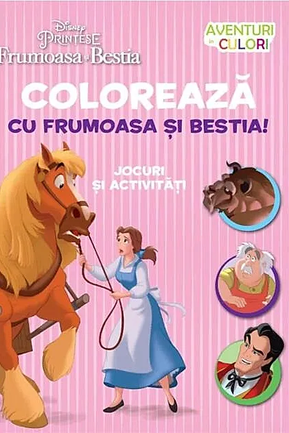 Colorează cu Frumoasa și Bestia