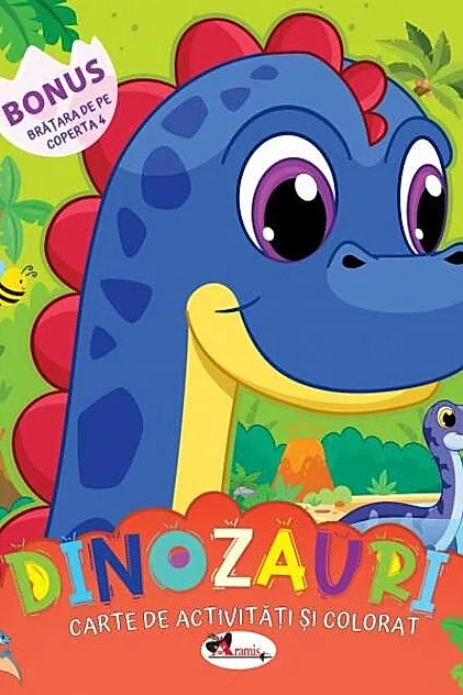 Dinozauri. Carte de colorat cu activități