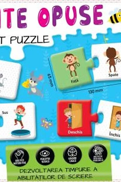 Puzzle 54 piese - Cuvinte opuse