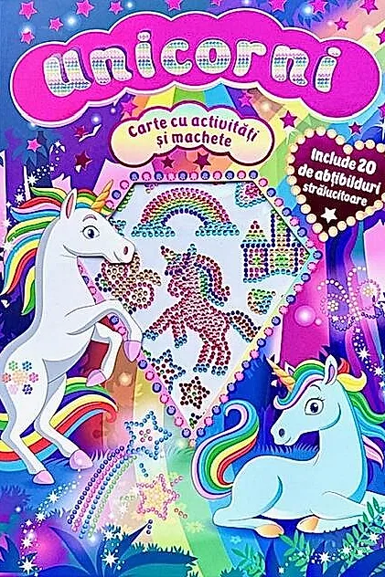 Unicorni - carte cu activitati si machete