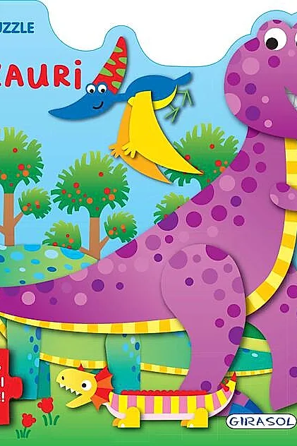Carte cu puzzle - Dinozauri