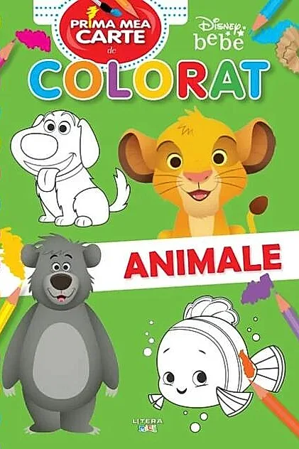 Disney Bebe. Prima mea carte de colorat. Animale