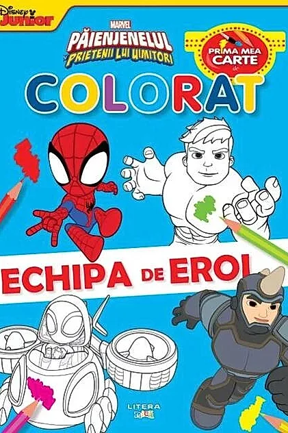 Marvel. Păienjenelul și prietenii lui uimitori. Prima mea carte de colorat