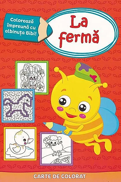 Colorează împreună cu albinuța Bibi - La fermă