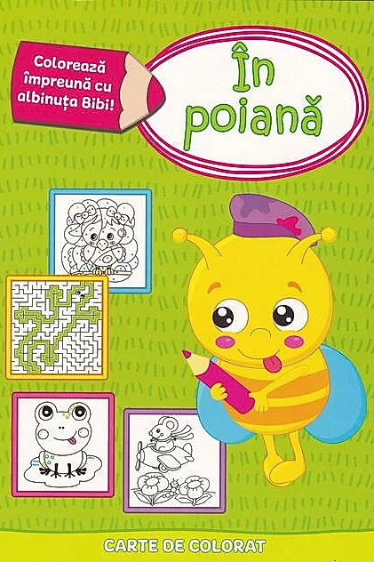 Colorează împreună cu albinuța Bibi - În poiană
