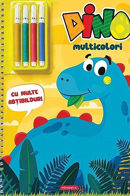 Dino multicolori cu multe abțibilduri