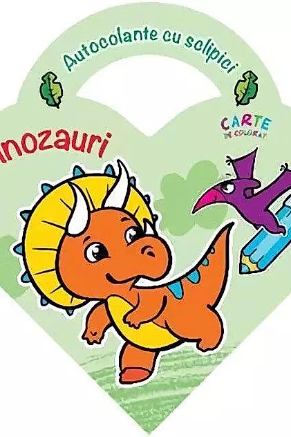 Autocolante cu sclipici - Dinozauri